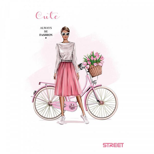Zvezek A4 karo Street Cute 54L