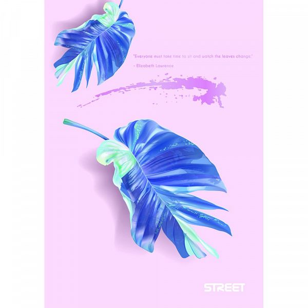 Zvezek A4 karo Street Botanic 54L
