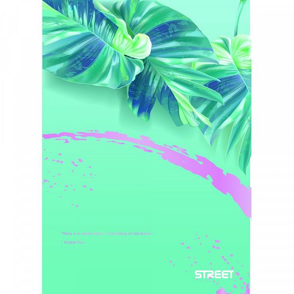Zvezek A4 karo Street Botanic 54L