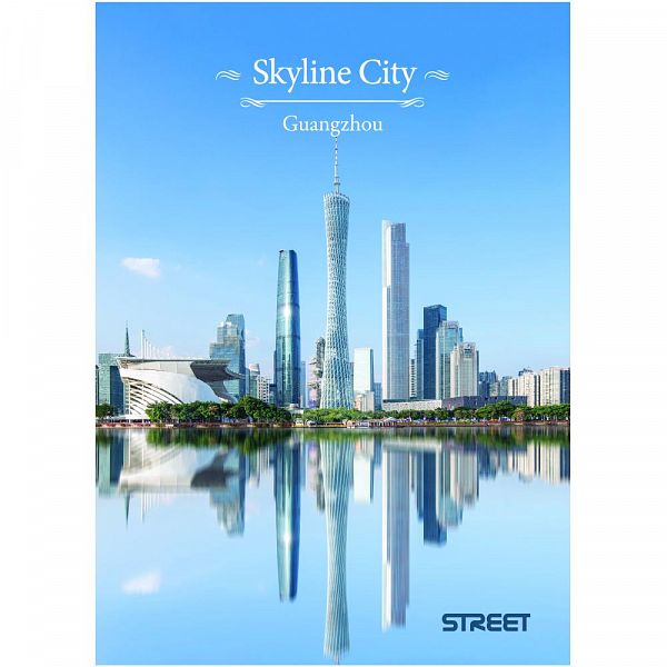 Zvezek A4 karo Street Skyline City 54L