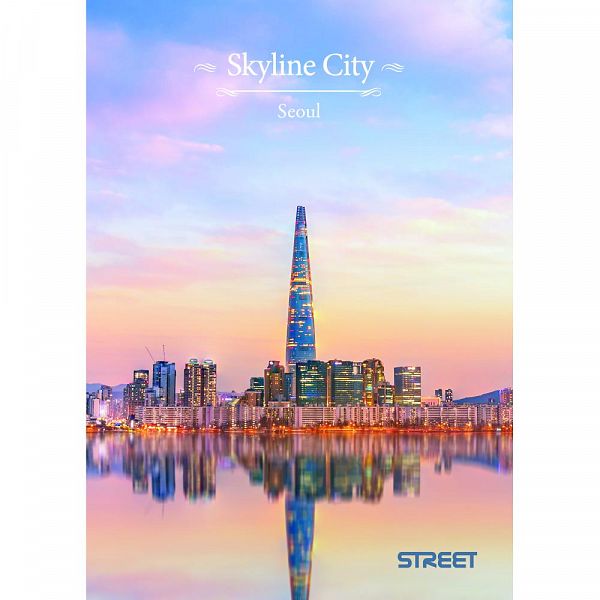 Zvezek A4 karo Street Skyline City 54L