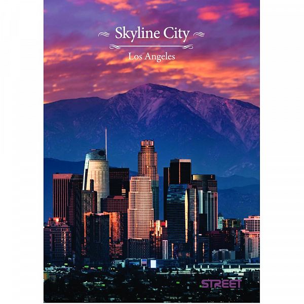 Zvezek A4 karo Street Skyline City 54L