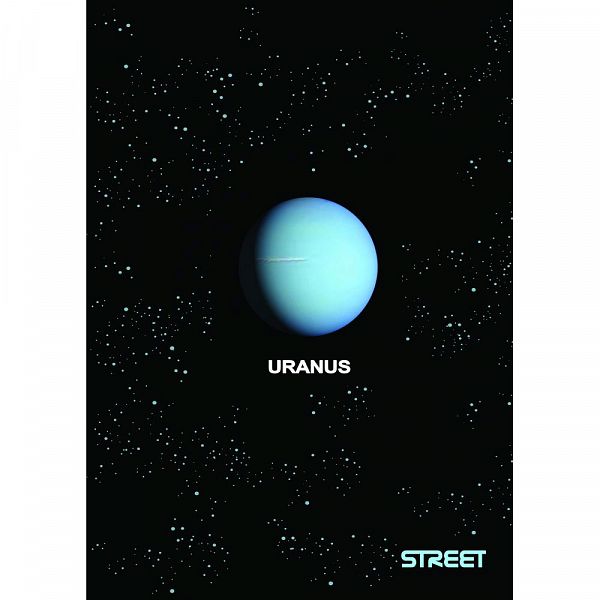 Zvezek A4 črte Street Planets 54L