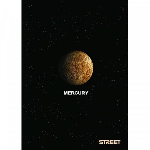 Zvezek A4 črte Street Planets 54L