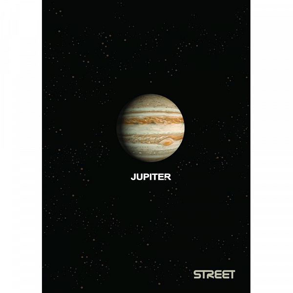 Zvezek A4 črte Street Planets 54L