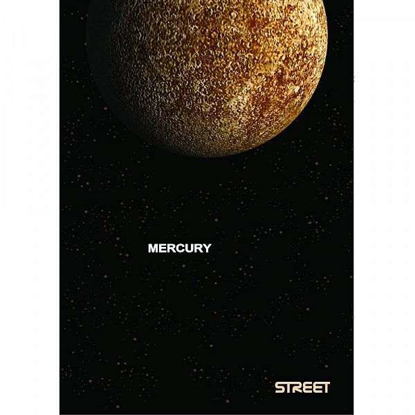Zvezek A4 brezčrten Street Planets 54L