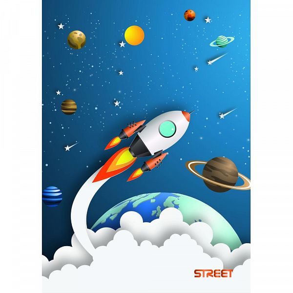 Zvezek A4 1cm karo Street Stars 54L