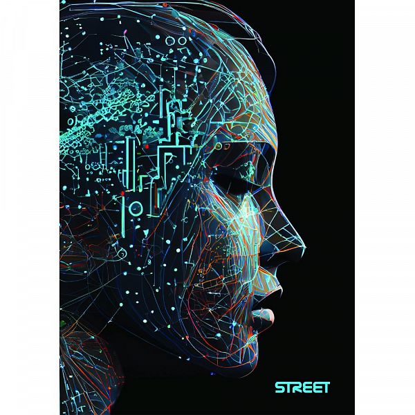 Zvezek A4 črte Street AI