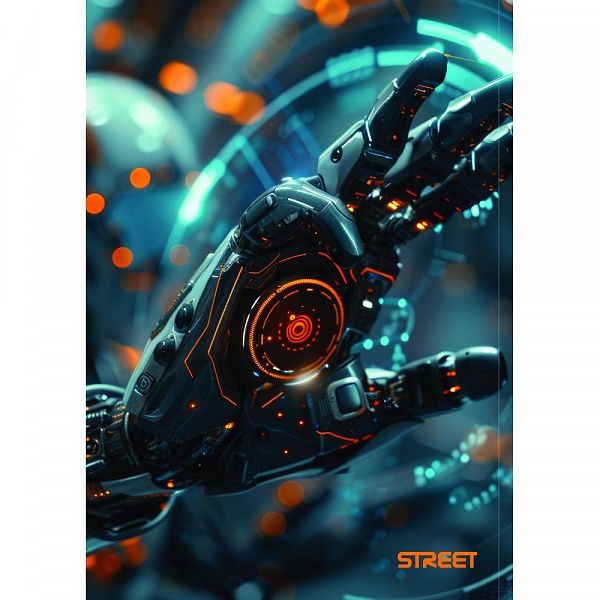 Zvezek A4 črte Street AI