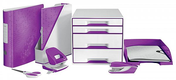 Mapa Clip A4 Leitz ColorClip WOW vijola