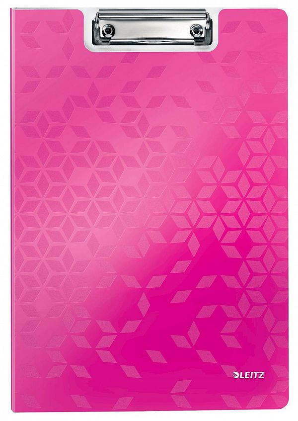 Vpenjalna mapa A4 Leitz WOW clipboard pink