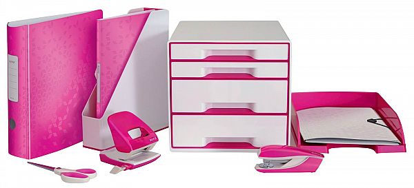 Vpenjalna mapa A4 Leitz WOW clipboard pink