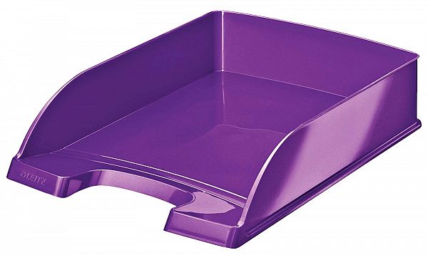 Pisemski odlagalnik - kaseta za dopise Leitz Wow A4 vijoličen