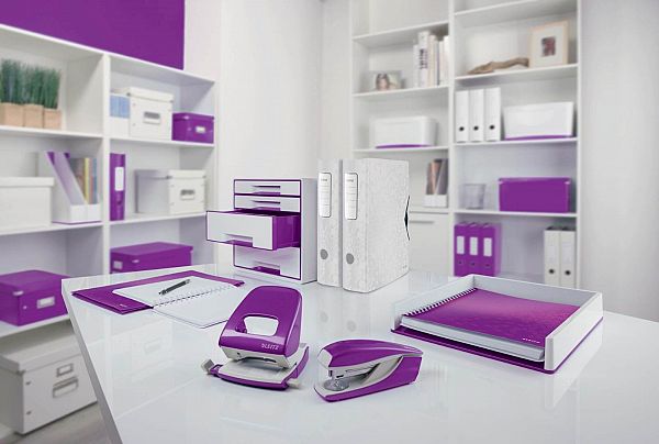 PVC Predalnik 5/1 Leitz WOW belo-vijoličen