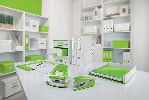 Predalnik 5/1 Leitz WOW belo-zelen