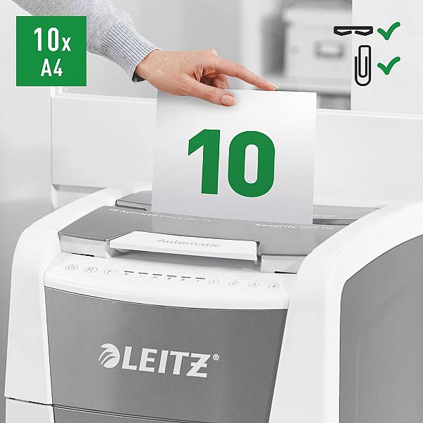 Uničevalec dokumentov samodejni Leitz IQ AutoFeed 300 Office P4