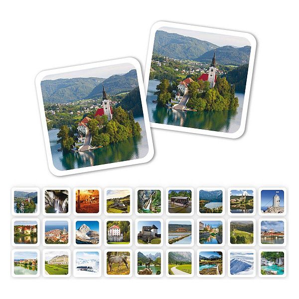 Družabna igra Spomin Slovenija
