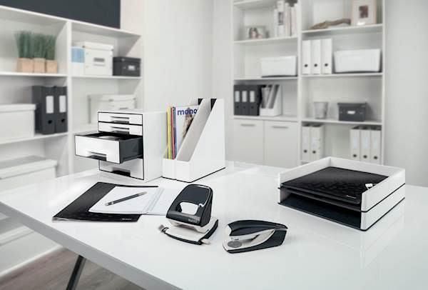 Luknjač 30L Leitz WOW 5008 metalic črn