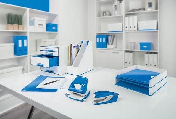 Luknjač 30L Leitz WOW 5008 metalic moder