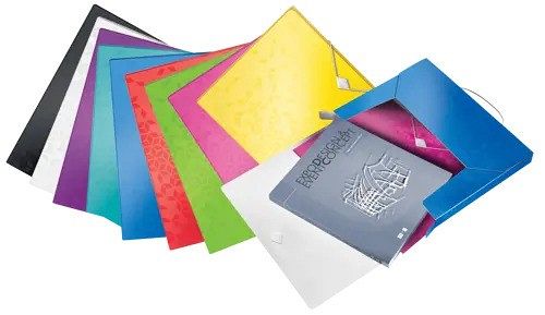 Mapa A4 PP 30mm s klapo in elastiko WOW modra