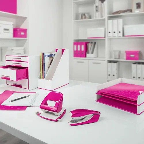 Mapa A4 PP 30mm s klapo in elastiko WOW roza