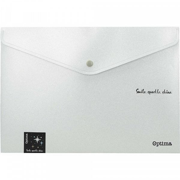 Mapa - kuverta z gumbom A4 Optima Glitter