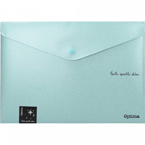 Mapa - kuverta z gumbom A4 Optima Glitter