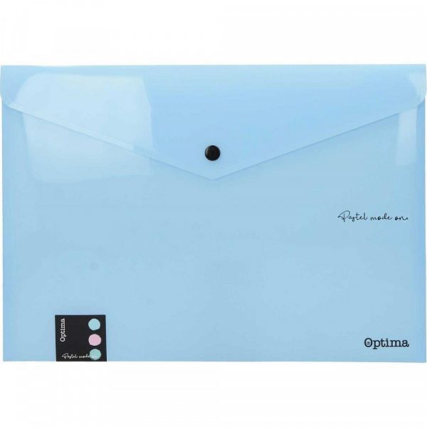 Mapa - kuverta z gumbom A4 Optima Pastel
