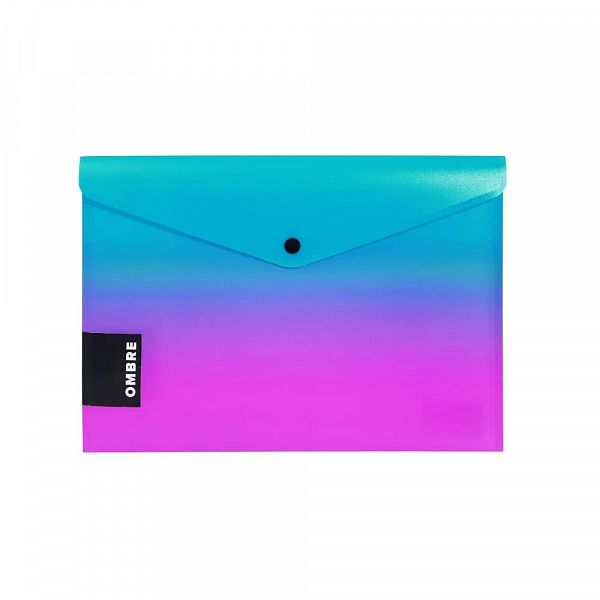 Mapa - kuverta z gumbom A4 Oxybag Ombre Pink