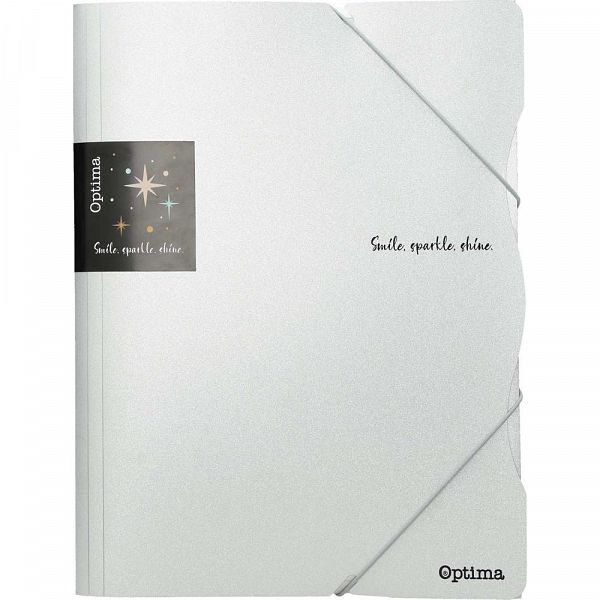 Mapa z elastiko A4 Optima Glitter