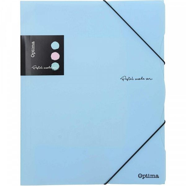 Mapa z elastiko A4 Optima Pastel