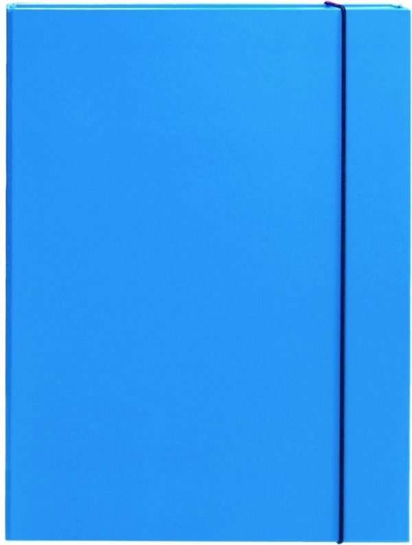 Mapa škatla z elastiko A4 Optima 3 cm modra