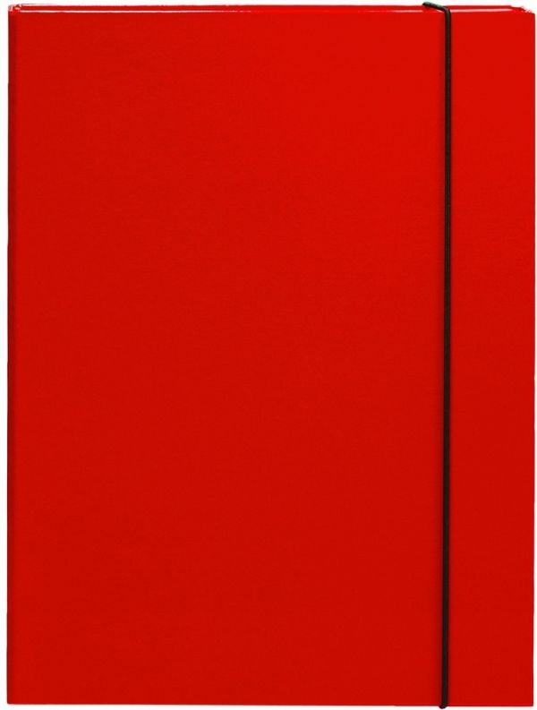 Mapa škatla z elastiko A4 Optima 3 cm rdeča