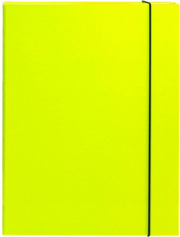 Mapa škatla z elastiko A4 Optima 3 cm rumena