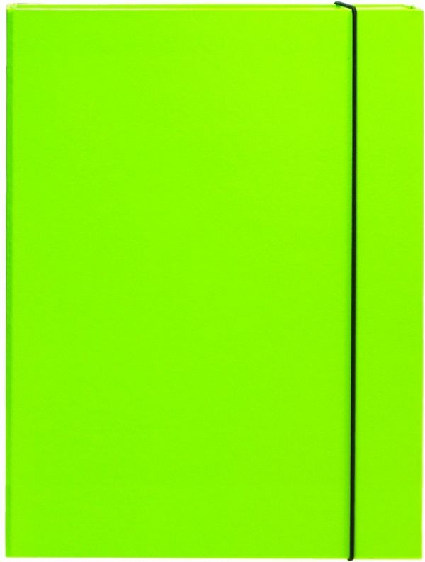 Mapa škatla z elastiko A4 Optima 3 cm zelena