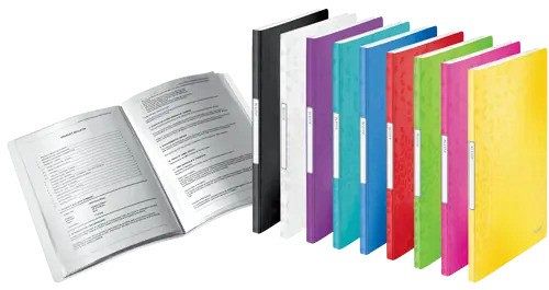 Mapa z vložnimi mapami 20/1 A4 PP Leitz WOW črna