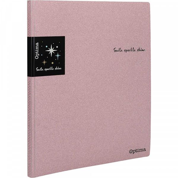 Mapa z vložnimi mapami A4 Optima Glitter 20/1