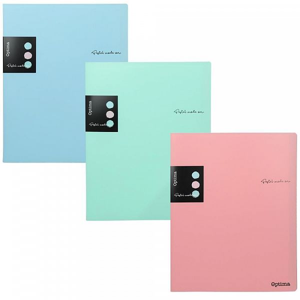 Mapa z vložnimi mapami A4 Optima Pastel 20/1