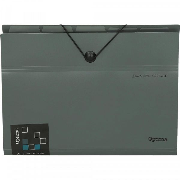 Mapa za dokumente A4 5P Optima Office Siva