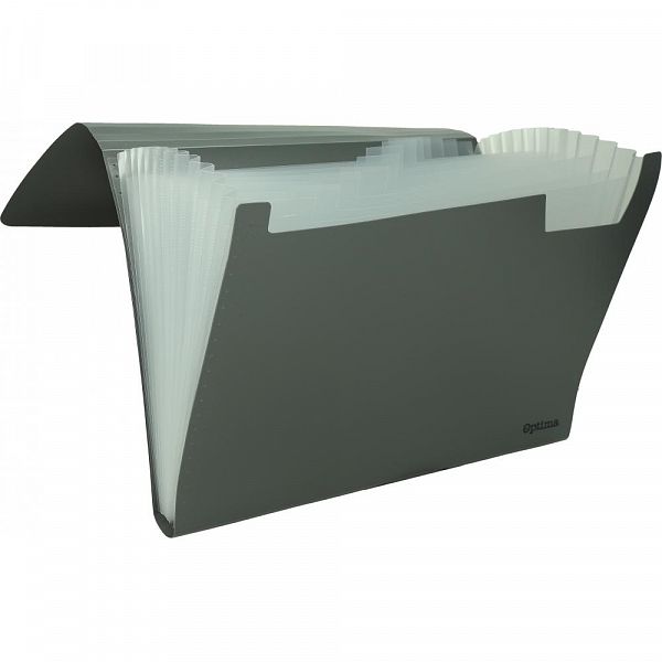 Mapa za dokumente A4 12P Optima Office Siva