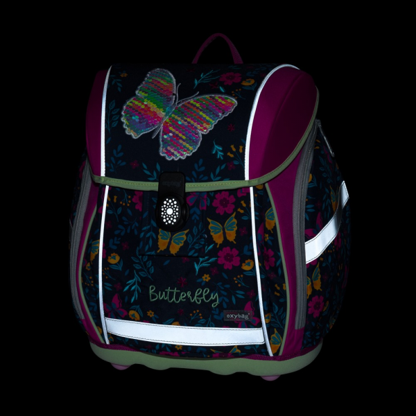 Šolska torba ABC Oxybag Premium Light Butterfly