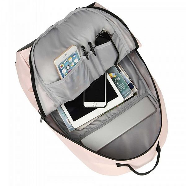 Šolski nahrbtnik Street Round Pearl Rose