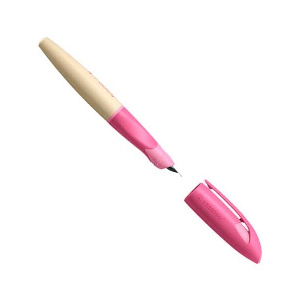 Nalivno pero Stabilo Easybirdy Timber Pink za levičarje