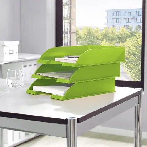 Predalnik za dokumente Leitz Wow A4 svetlo zelen