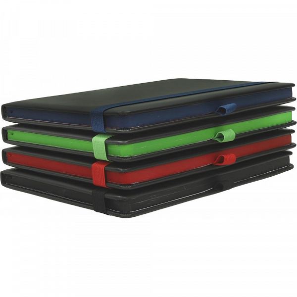 Notes A5 Flux z elastiko Črn