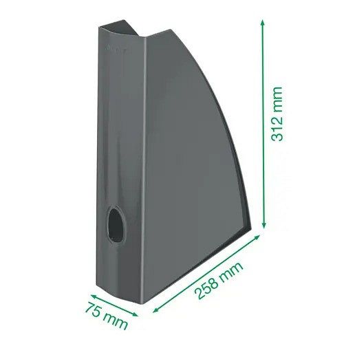 Odložni košek A4 Leitz WOW črn