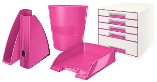 Odložni košek A4 Leitz WOW roza