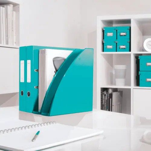 Odložni košek A4 Leitz WOW turkiz