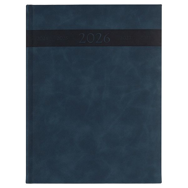 Tedenski poslovnik z datumi 2026 Moder