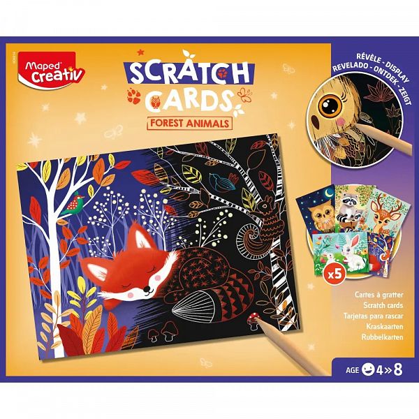 Kreativni set Maped Praskanke gozdne živali